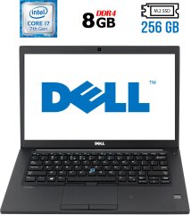 Ноутбук Dell Latitude 7480 / 14" (1920x1080) IPS / Intel Core i7-7600U (2 (4) ядра по 2.8 - 3.9 GHz) / 8 GB DDR4 / 256 GB SSD M.2 / Intel HD Graphics 620 / WebCam / Fingerprint / HDMI