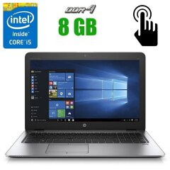 Ноутбук HP EliteBook 850 G3 / 15.6" (1920x1080) TN touch / Intel Core i5-6300U (2 (4) ядра по 2.4 - 3.0 GHz) / 8 GB DDR4 / 256 GB SSD / web-cam