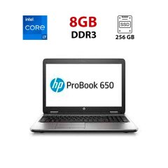 Ноутбук HP ProBook 650 G1 / 15.6" (1920x1080) TN / Intel Core i7-4800MQ (4 (8) ядра по 2.7 - 3.7 GHz) / 16 GB DDR3 / 240 GB SSD / Intel HD Graphics 4600 / WebCam