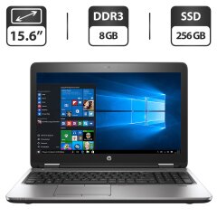 Ноутбук HP ProBook 650 G2 / 15.6" (1366x768) TN / Intel Core i5-4210M (2 (4) ядра по 2.6 - 3.2 GHz) / 8 GB DDR3 / 256 GB SSD / Intel HD Graphics 4600 / WebCam / VGA
