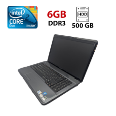 Ноутбук Lenovo G550 / 15.6" (1366x768) TN / Intel Core 2 Duo T6600 (2 ядра по 2.2 GHz) / 6 GB DDR3 / 500 GB HDD / nVidia GeForce G210M, 512 MB GDDR3, 64-bit / WebCam