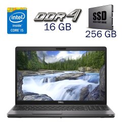 Ультрабук Б-класс Dell Latitude 5501 / 15.6" (1920x1080) IPS / Intel Core i5-9300H (4 (8) ядра по 2.4 - 4.1 GHz) / 16 GB DDR4 / 256 GB SSD / Intel UHD Graphics 630 / WebCam + Беспроводаня мышка