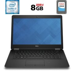Ультрабук Б-класс Dell Latitude E7470 / 14" (1920x1080) IPS / Intel Core i7-6600U (2 (4) ядра по 2.6 - 3.4 GHz) / 8 GB DDR4 / 256 GB SSD / Intel HD Graphics 520 / WebCam / HDMI / Windows 10 лицензия