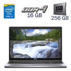 Ультрабук Dell Latitude 5510 / 15.6" (1920x1080) IPS / Intel Core i5-10210U (4 (8) ядра по 1.6 - 4.2 GHz) / 16 GB DDR4 / 256 GB SSD / Intel UHD Graphics for 10th Generation / WebCam