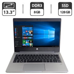 Ультрабук HP ProBook 430 G6 / 13.3" (1366x768) TN / Intel Core i3-8145U (2 (4) ядра по 2.1 - 3.9 GHz) / 8 GB DDR3 / 128 GB SSD / Intel UHD Graphics / WebCam