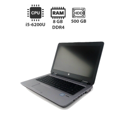 Ультрабук HP ProBook 640 G2 / 14" (1920x1080) TN / Intel Core i5-6200U (2 (4) ядра по 2.3 - 2.8 GHz) / 8 GB DDR4 / 500 GB HDD / Intel HD Graphics 520 / NoWebCam