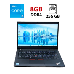 Ультрабук Lenovo ThinkPad T490 / 14" (1920x1080) IPS / Intel Core i5-8365U (4 (8) ядра по 1.6 - 4.1 GHz) / 8 GB DDR4 / 256 GB SSD / Intel UHD Graphics 630 / WebCam
