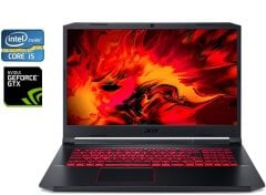 Игровой ноутбук Acer Nitro 5 AN515-54 / 15.6" (1920x1080) IPS / Intel Core i5-9300H (4 (8) ядра по 2.4 - 4.1 GHz) / 16 GB DDR4 / 256 GB SSD M.2 + 1000 GB HDD / nVidia GeForce GTX 1650, 4 GB GDDR5, 128-bit / WebCam / Win 10 Home