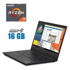 Ноутбук Lenovo ThinkPad E495 / 14" (1920х1080) IPS / AMD Ryzen 5 3500U (4 (8) ядра по 2.1 - 3.7 GHz) / 8 GB DDR4 / 256 GB SSD / AMD Radeon Vega 8 Graphics / WebCam