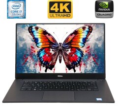 Мобільна робоча станція Б-клас Dell Precision 5520 / 15.6" (3840x2160) IGZO Touch / Intel Core i7-7820HQ (4 (8) ядра по 2.9 - 3.9 GHz) / 16 GB DDR4 / 250 GB SSD / nVidia Quadro M1200, 4 GB GDDR5, 128-bit / WebCam 