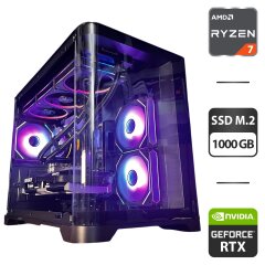 Сборка под заказ: новый игровой ПК GameMax Hype-M Black Tower / AMD Ryzen 7 7800X3D (8 (16) ядер по 4.2 - 5.0 GHz) / 32 GB DDR5 / 1000 GB SSD M.2 / nVidia GeForce RTX 5070 Ti, 16 GB GDDR7, 256-bit / 750W