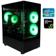 Ігровий ПК AeroCool Viewport Mini ARGB Tower / Intel Core i5-3470 (4 ядра по 3.2 - 3.6 GHz) / 16 GB DDR3 / 128 GB SSD + 1000 GB HDD / nVidia GeForce GTX 1050 Ti, 4 GB GDDR5 128-bit / 350W / Win 10 Pro + Кабель живлення