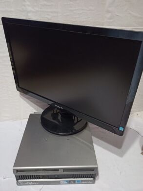 Комплект ПК: Viglen genie SFF / Intel Core 2 Quad Q6600 (4 ядра по 2.4 GHz) / 8 GB DDR3 / 250 GB HDD / Intel GMA Graphics X4500 / DVD-RW + Монітор Philips 226V4L / 22" (1920x1080) TN / 1x DVI, 1x VGA, 1x Audio / 2x 2W Комплект ПК: Viglen genie SFF / Intel Core 2 Quad Q6600 (4 ядра по 2.4 GHz) / 8 GB DDR3 / 250 GB HDD / Intel GMA Graphics X4500 / DVD-RW + Монітор Philips 226V4L / 22" (1920x1080) TN / 1x DVI, 1x VGA, 1x Audio / 2x 2W