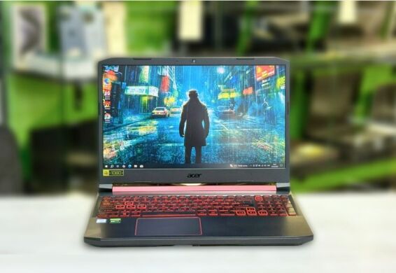 Ігровий ноутбук Acer Nitro 5 AN515-54 / 15.6" (1920x1080) IPS / Intel Core i5-9300H (4 (8) ядра по 2.4 - 4.1 GHz) / 16 GB DDR4 / 256 GB SSD M.2 + 1000 GB HDD / nVidia GeForce GTX 1650, 4 GB GDDR5, 128-bit / WebCam / Win 10 Home