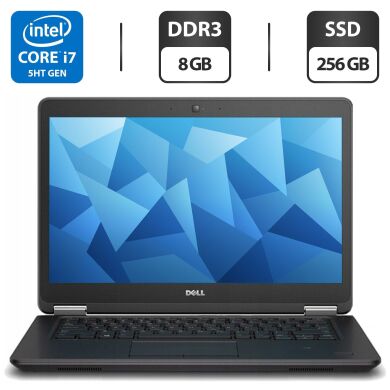 Ультрабук Б-клас Dell Latitude E7450 / 14" (1920x1080) IPS / Intel Core i7-5600U (2 (4) ядра по 2.6 - 3.2 GHz) / 8 GB DDR3 / 256 GB SSD / Intel HD Graphics 5500 / WebCam / HDMI Ультрабук Б-клас Dell Latitude E7450 / 14" (1920x1080) IPS / Intel Core i7-5600U (2 (4) ядра по 2.6 - 3.2 GHz) / 8 GB DDR3 / 256 GB SSD / Intel HD Graphics 5500 / WebCam / HDMI