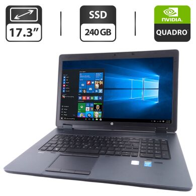 Мобильная рабочая станция HP ZBook 17 G2 / 17.3" (1600x900) TN / Intel Core i5-4200M (2 (4) ядра по 2.5 - 3.1 GHz) / 16 GB DDR3 / 240 GB SSD / nVidia Quadro K1100M, 2 GB GDDR5, 128-bit / WebCam / DVD-ROM Мобильная рабочая станция HP ZBook 17 G2 / 17.3" (1600x900) TN / Intel Core i5-4200M (2 (4) ядра по 2.5 - 3.1 GHz) / 16 GB DDR3 / 240 GB SSD / nVidia Quadro K1100M, 2 GB GDDR5, 128-bit / WebCam / DVD-ROM