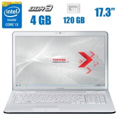 Ноутбук Toshiba Satellite C670 / 17.3" (1600x900) TN / Intel Core i3-2310M (2 (4) ядра по 2.1 GHz) / 4 GB DDR3 / 120 GB SSD / Intel HD Graphics 3000 / WebCam