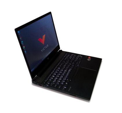 Игровой ноутбук Б-класс HP Victus Gaming 15-fb / 15.6" (1920x1080) IPS / AMD Ryzen 5 5600H (6 (12) ядра по 3.3 - 4.2 GHz) / 16 GB DDR4 / 512 GB SSD NVMe / AMD Radeon RX 6500M, 4 GB GDDR6, 64-bit / WebCam