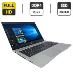 Ноутбук HP ProBook 445 G7 / 14" (1920x1080) TN / AMD Ryzen 5 4500U (6 ядер по 2.3 - 4.0 GHz) / 8 GB DDR4 / 240 GB SSD / AMD Radeon Graphics / WebCam