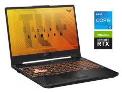 Игровой ноутбук Asus TUF Gaming F15 FX506HC-WS53 / 15.6" (1920x1080) TN / Intel Core i5-11260H (6 (12) ядер по 2.6 - 4.4 GHz) / 8 GB DDR4 / 512 GB SSD / nVidia GeForce RTX 3050, 4 GB GDDR6, 128-bit / WebCam / Win 10 Home