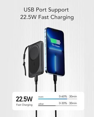 Новый Power Bank Vrurc MagSafe t1151 / 10000 mAh / 5V/2A