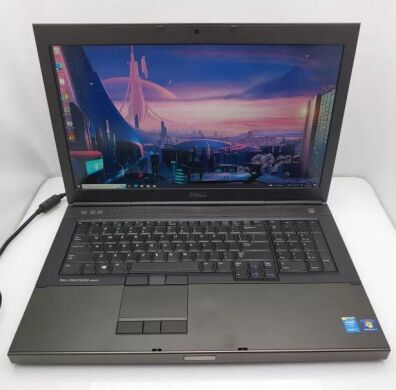 Мобильная рабочая станция Dell Precision M6800 / 17.3" (1920х1080) TN / Intel Core i7-4810MQ (4 (8) ядра по 2.8 - 3.8 GHz) / 16 GB DDR3 / 256 GB SSD / nVidia Quadro K3100M, 4 GB GDDR5, 256-bit / WebCam / DWD-ROM / Win 10 Pro