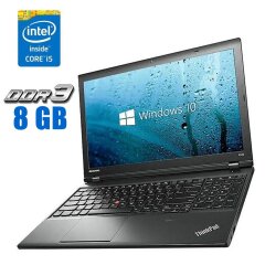 3 шт. Ноутбуків: Lenovo ThinkPad L540 / 15.6" (1920x1080) TN / Intel Core i5-4200M (2 (4) ядра по 2.5 - 3.1 GHz) / 8 GB DDR3 / 240 GB SSD / Intel HD Graphics 4600 / WebCam