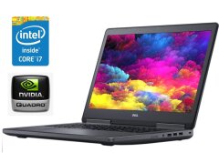Мобільна робоча станція Dell Precision 7720 / 17.3" (1920x1080) IPS / Intel Core i7-6820HQ (4 (8) ядра по 2.7 - 3.6 GHz) / 16 GB DDR4 / 256 GB SSD / nVidia Quadro M1200, 4 GB GDDR5, 128-bit / WebCam / Win 10 Pro