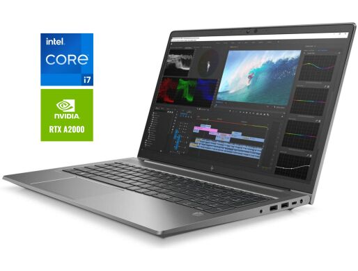 Мобільна робоча станція HP ZBook Power 15 G8 / 15.6'' (1920x1080) IPS Touch / Intel Core i7-11850H (8 (16) ядер по 2.5 - 4.8 GHz) / 16 GB DDR4 / 512 GB SSD / nVidia RTX A2000, 4 GB GDDR6, 128-bit / WebCam