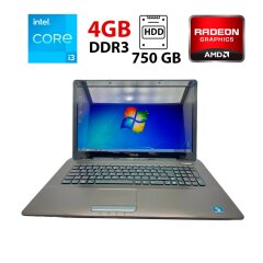 Ноутбук Asus K72RJ / 17.3 (1600x900) TN / Intel Core i3-350M (2 (4) ядра по 2.3 GHz) / 4 GB DDR3 / 750 GB HDD / AMD Radeon HD 5470, 1 GB, GDDR5, 64-bit / WebCam