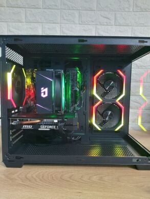 Игровой ПК 1stPlayer BV6 Tower / Intel Core i5-8400 (6 ядер по 2.8 - 4.0 GHz) / 16 GB DDR4 / 256 GB SSD M.2 + 512 GB SSD / nVidia GeForce GTX 1660 Super, 6 GB GDDR6, 192-bit / 500W / Windows 11 Pro
