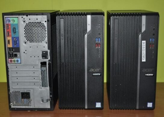 Компьютер Acer Veriton S4660G Tower / Intel Core i5-8400 (6 ядер по 2.8 - 4.0 GHz) / 16 GB DDR4 / 256 GB SSD M.2 / Intel UHD Graphics 630 / DVD-ROM / Windows 11 Pro