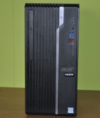 Компьютер Б-класс Acer Veriton S4660G Tower / Intel Core i5-8400 (6 ядер по 2.8 - 4.0 GHz) / 12 GB DDR4 / 256 GB SSD / Intel UHD Graphics 630 / Windows 11 Pro