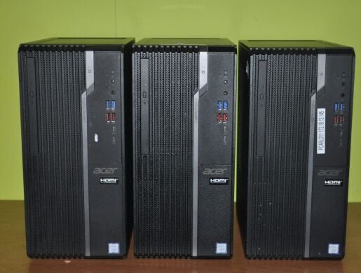 Компьютер Acer Veriton S4660G Tower / Intel Core i5-8400 (6 ядер по 2.8 - 4.0 GHz) / 16 GB DDR4 / 256 GB SSD M.2 / Intel UHD Graphics 630 / DVD-ROM / Windows 11 Pro