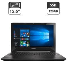 Ноутбук Б-класс Lenovo G50 / 15.6" (1366x768) TN / Intel Celeron N2830 (2 ядра по 2.16 - 2.41 GHz) / 4 GB DDR3 / 128 GB SSD / Intel HD Graphics / WebCam