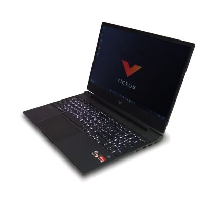 Игровой ноутбук Б-класс HP Victus Gaming 15-fb / 15.6" (1920x1080) IPS / AMD Ryzen 5 5600H (6 (12) ядра по 3.3 - 4.2 GHz) / 16 GB DDR4 / 512 GB SSD NVMe / AMD Radeon RX 6500M, 4 GB GDDR6, 64-bit / WebCam