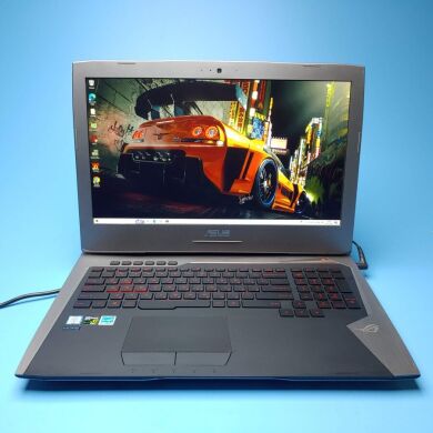 Ігровий ноутбук Asus ROG G752VL / 17.3" (1920x1080) IPS / Intel Core i7-6700HQ (4 (8) ядра по 2.6 - 3.5 GHz) / 16 GB DDR3 / 1000 GB SSD / nVidia GeForce GTX 965M, 2 GB GDDR5, 128-bit / WebCam / DVD-ROM / Win 10 Home Ігровий ноутбук Asus ROG G752VL / 17.3" (1920x1080) IPS / Intel Core i7-6700HQ (4 (8) ядра по 2.6 - 3.5 GHz) / 16 GB DDR3 / 1000 GB SSD / nVidia GeForce GTX 965M, 2 GB GDDR5, 128-bit / WebCam / DVD-ROM / Win 10 Home