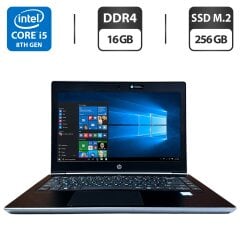 Ультрабук HP ProBook 430 G5 / 13.3" (1366x768) TN / Intel Core i5-8250U (4 (8) ядра по 1.6 - 3.4 GHz) / 16 GB DDR4 / 256 GB SSD M.2 / Intel UHD Graphics 620 / WebCam