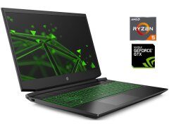Ігровий ноутбук HP Pavilion Gaming 15-ec0013dx / 15.6" (1920x1080) TN / AMD Ryzen 5 3550H (4 (8) ядер по 2.1 - 3.7 GHz) / 8 GB DDR4 / 256 GB SSD / nVidia GeForce GTX 1050, 3 GB GDDR5, 96-bit / WebCam / Win 10
