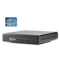 Неттоп Б-класс HP EliteDesk 800 G1 Mini USFF / Intel Core i5-4570S (4 ядра по 2.9 - 3.6 GHz) / 4 GB DDR3 / 120 GB SSD / Intel HD Graphics 4600