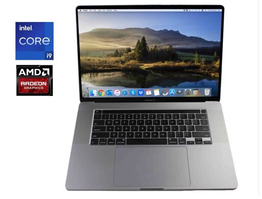 Ультрабук Apple MacBook Pro 16 2019 A2141 / 16" (3072x1920) IPS / Intel Core i9-9980HK (8 (16) ядер по 2.4 - 5.0 GHz) / 32 GB DDR4 / 1000 GB SSD / AMD Radeon Pro 5500M, 8 GB GDDR6, 128-bit / WebCam / MacOS Ультрабук Apple MacBook Pro 16 2019 A2141 / 16" (3072x1920) IPS / Intel Core i9-9980HK (8 (16) ядер по 2.4 - 5.0 GHz) / 32 GB DDR4 / 1000 GB SSD / AMD Radeon Pro 5500M, 8 GB GDDR6, 128-bit / WebCam / MacOS