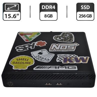 Неттоп Б-клас HP 260 G3 Desktop Mini PC USFF / Intel Core i3-7130U (2 (4) ядра по 2.7 GHz) / 8 GB DDR4 / 256 GB SSD / Intel HD Graphics 620 / Блок живлення Неттоп Б-клас HP 260 G3 Desktop Mini PC USFF / Intel Core i3-7130U (2 (4) ядра по 2.7 GHz) / 8 GB DDR4 / 256 GB SSD / Intel HD Graphics 620 / Блок живлення