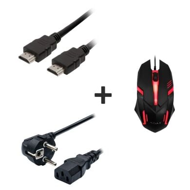 Нова ігрова мишка + Кабель живлення + Кабель HDMI