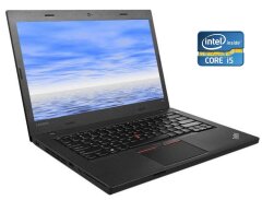 Ноутбук А- класс Lenovo ThinkPad L460 / 14" (1366x768) TN / Intel Core i5-6300U (2 (4) ядра по 2.4 - 3.0 GHz) / 8 GB DDR4 / 120 GB SSD / Intel HD Graphics 520 / WebCam 