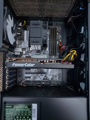 Ігровий ПК AeroCool PGS FALCON-A-BK-V1 FRGB Tower / Intel Core i5-8500 (6 ядер по 3.0 - 4.1 GHz) / 32 GB DDR4 / 256 GB SSD M.2 + 1000 GB SSD / AMD Radeon RX 5700, 8 GB GDDR6, 256-bit / 600W + Мишка, клавіатура, кабелі HDMI та живлення