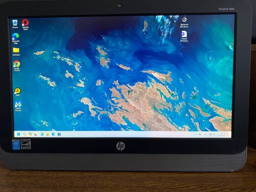 Моноблок Б-класс HP ProOne 400 G1 All-in-One / 20" (1600x900) TN / Intel Core i5-4590T (4 ядра по 2.0 - 3.0 GHz) / 8 GB DDR3 / 240 GB SSD / Intel HD Graphics 4600 / WebCam / Колонки 2x 2W / DVD-ROM + Блок питания, силовой кабель