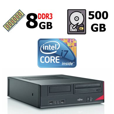 Fujitsu-Siemens Esprimo E420 E85+ SFF / Intel® Core™ i7-4770 (4 (8) ядра по 3.40 - 3.90 GHz)  / 8 GB DDR3 / 500 GB HDD / Intel HD Graphics 4600