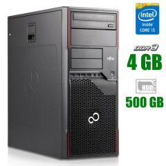 Компьютер Fujitsu Celsius W420 Tower / Intel Core i5-3330 (4 ядра по 3.0 - 3.2 GHz) / 4 GB DDR3 / 500 GB HDD 