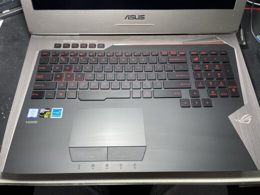 Ігровий ноутбук Asus ROG G752VL-BHI7N32 / 17.3" (1920x1080) IPS / Intel Core i7-6700HQ (4 (8) ядра по 2.6 - 3.5 GHz) / 16 GB DDR3 / 480 GB SSD / nVidia GeForce GTX 965M, 2 GB GDDR5, 128-bit / WebCam