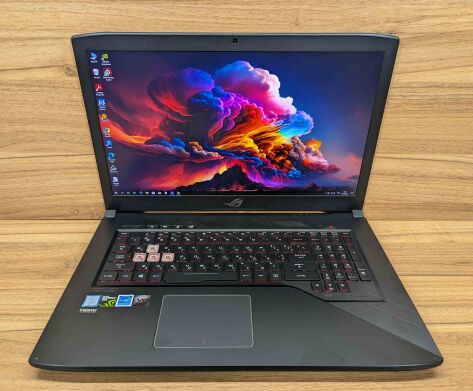 Игровой ноутбук Asus Strix GL703VM / 17.3" (1920x1080) IPS / Intel Core i7-7700HQ (4 (8) ядра по 2.8 - 3.8 GHz) / 16 GB DDR4 / 512 GB SSD / nVidia GeForce GTX 1060, 6 GB GDDR5, 192-bit / WebCam / Windows 10